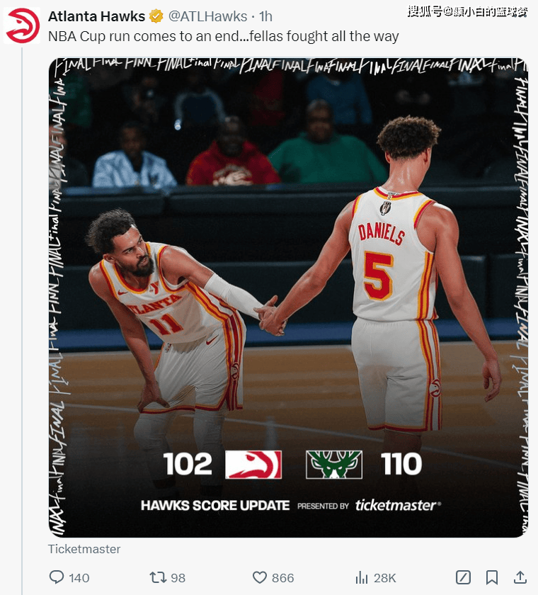 老鹰客场不敌雷霆，特雷-杨努力发挥却无力回天